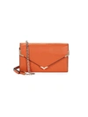 SAKS FIFTH AVENUE PEBBLED LEATHER ENVELOPE CROSSBODY BAG,0400010591235