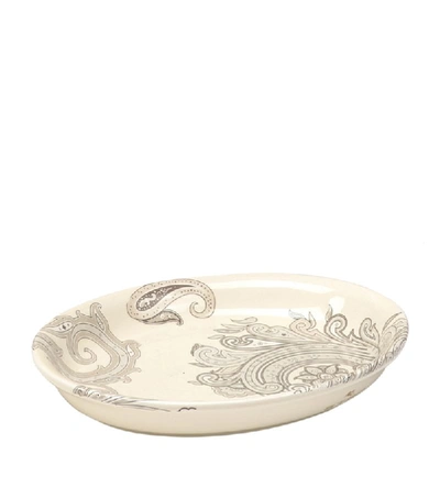 Etro Ceramic Paisley Maia Tray (18cm X 14cm)