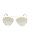 CHLOÉ 59MM AVIATOR SUNGLASSES,0400012553706