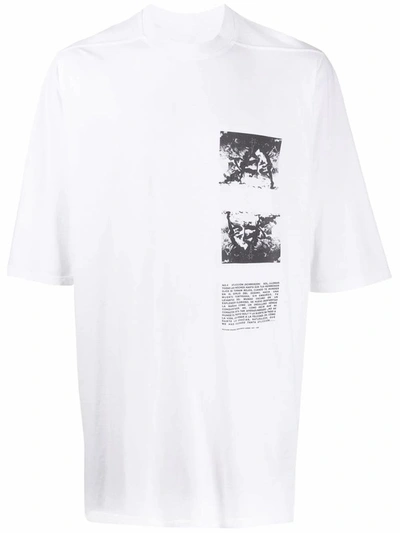 Rick Owens Drkshdw Drkshdw By Rick Owens Men's White Cotton T-shirt