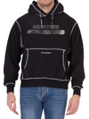 United Standard Reflex Cotton Blend Sweatshirt Hoodie In Black