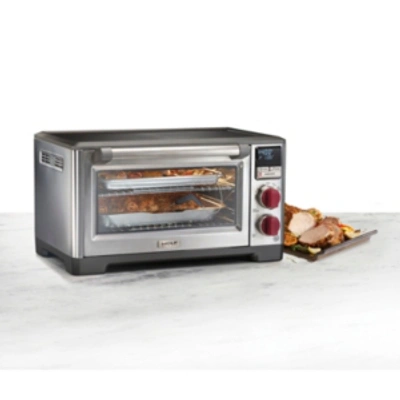 Wolf Gourmet Elite Countertop Convection Oven In Stainless Steel With Red Knob