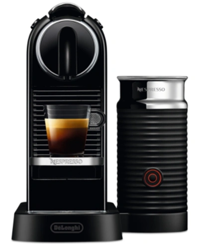 Nespresso Original Citiz Espresso Machine By De'longhi, With Aeroccino Milk Frother In Black