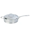 STAUB ATLANTIS 3-QT. STAINLESS STEEL SAUTE PAN WITH HELPER HANDLE