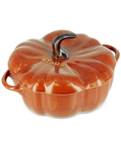Staub Ceramic 24-oz. Pumpkin Cocotte In Burnt Orange