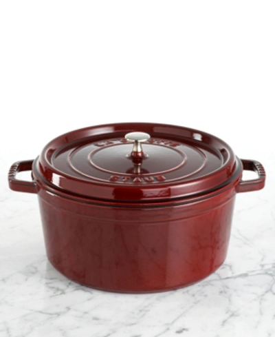 Staub Cocotte, 9 Qt. Cast Iron Round French Oven In Grenadine