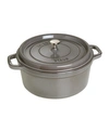 Staub Enameled Cast Iron 4-qt. Round Cocotte In Graphite
