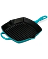 LE CREUSET ENAMELED CAST IRON SKILLET GRILL