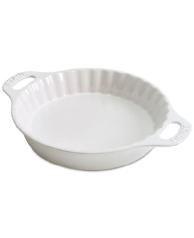 Staub Pie Dish In White