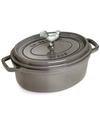 Staub Coq Au Vin 5.75-quart Enameled Cast Iron Cocotte In Graphite Grey