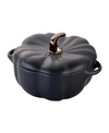 Staub 16 Oz. Ceramic Pumpkin Cocotte In Matte Black