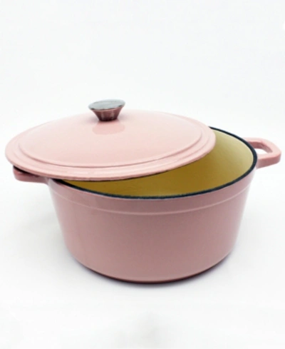 Berghoff Cast Iron 7 Qt Round Covered Stockpot In Pink