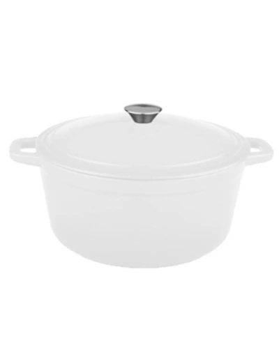 Berghoff Neo Collection Cast Iron 5-qt. Oval Covered Casserole In White