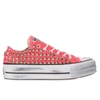 CONVERSE CONVERSE WOMEN'S RED FABRIC SNEAKERS,MI1198 37