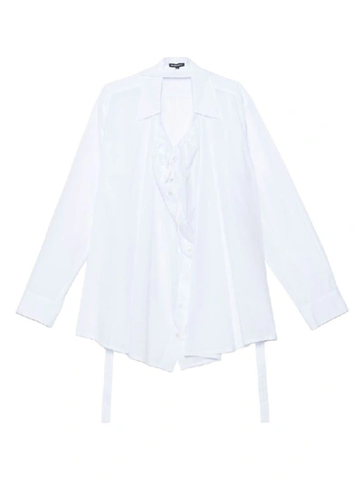Ann Demeulemeester Women's White Cotton Shirt