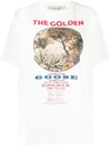 GOLDEN GOOSE WHITE COTTON T-SHIRT,G36WP026R1