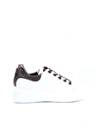 GUESS GUESS WOMEN'S WHITE LEATHER SNEAKERS,FL5TYPFAL12WHITE 37