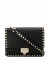 VALENTINO GARAVANI VALENTINO GARAVANI WOMEN'S BLACK LEATHER SHOULDER BAG,TW2B0F43CWZ0NO UNI