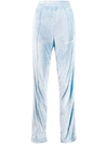 PALM ANGELS PALM ANGELS WOMEN'S LIGHT BLUE POLYESTER JOGGERS,PWCA035S20FAB0014001 M