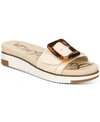 Sam Edelman Women's Ariane Platform Buckle Slide Sandals Women's Shoes In White