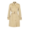 BURBERRY CHELSEA CAMEL COTTON TRENCH COAT,3151488