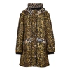 Burberry Hooded Animal-print Shell Coat In Honey