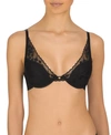 Natori Cherry Blossom Convertible Contour Underwire Bra 721191 In Black