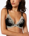 Wacoal Embrace Lace Plunge Convertible Contour Underwire Bra In Black