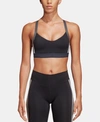 Adidas Originals Womens Adidas All Me 3-stripe Bra In Black