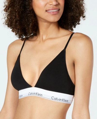 CALVIN KLEIN WOMEN'S MODERN COTTON LIGHTLY LINED TRIANGLE BRALETTE QF5650