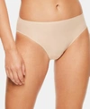 Chantelle Women's Soft Stretch One Size Seamless Hi Waist Thong Underwear 1069, Online Only In Ultra Nude