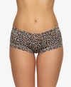 Hanky Panky Leopard-print Lace Boyshorts In Brown/black