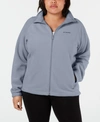 Columbia Plus Size Benton Springs Fleece Jacket In Cirrus Grey Heather