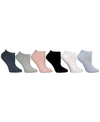 STEVE MADDEN WOMEN'S MARLED LOW CUT SOCKS, PACK OF 6