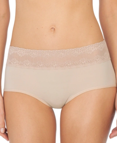 Natori Women's One-size Bliss Perfection Boyshort Underwear 775092 In Cafe