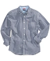 Tommy Hilfiger Little Boys Baxter Gingham Button-down Shirt In Flag Blue