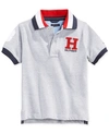 Tommy Hilfiger Big Boys Husky Matt Polo In Grey Heather