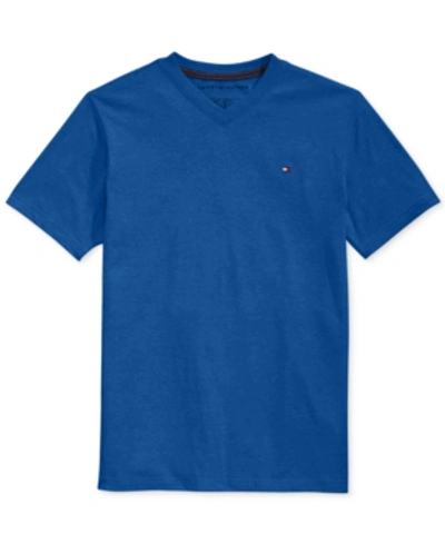 TOMMY HILFIGER TODDLER AND LITTLE BOYS EMBROIDERED LOGO V-NECK TEE