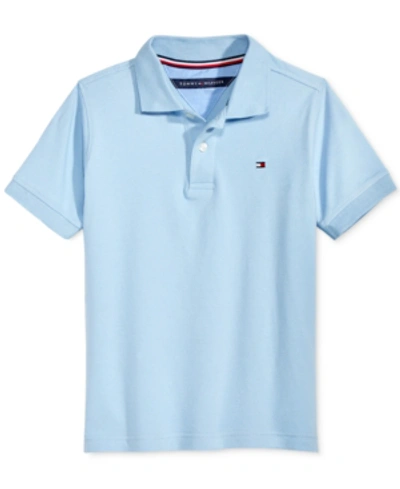 Tommy Hilfiger Kids' Toddler Boys Ivy Stretch Polo Shirt In Capri Blue