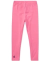 Polo Ralph Lauren Toddler Girls Pony Leggings In Baja Pink