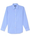 Tommy Hilfiger Long-sleeve Button-up Shirt, Big Boys In Medium Blue