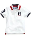 Tommy Hilfiger Big Boys Husky Matt Polo In White