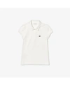 Lacoste Toddler And Little Girls Short Sleeve Polo Shirt In White