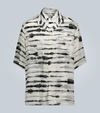 BURBERRY SHORT-SLEEVED TIE-DYE SHIRT,P00458983