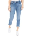 LEVI'S CROPPED MID-RISE JEANS