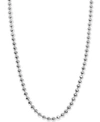 ALEX WOO BEADED 18" MINI CHAIN NECKLACE IN STERLING SILVER