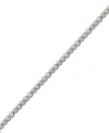 Swarovski Rose Gold-tone Crystal Tennis Bracelet In Silver
