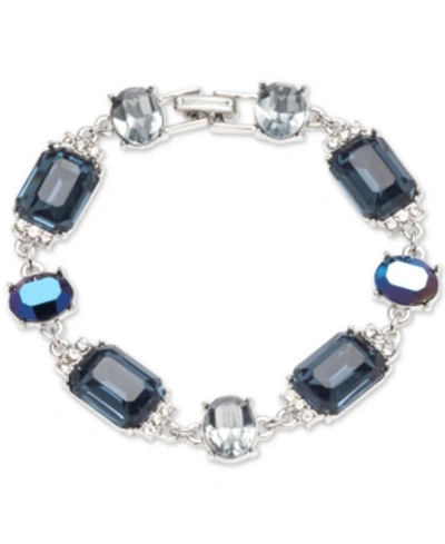 Givenchy Pave & Stone Flex Bracelet In Blue