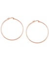 ESSENTIALS AND NOW THIS LARGE SKINNY HOOP EARRINGS IN ROSE GOLD-PLATE