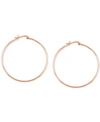 Essentials And Now This Large Skinny Hoop Earrings In Rose Gold-plate In Rose Gold